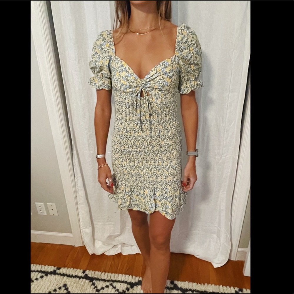 New! Never worn floral rouged Storia dress - Picture 1 of 5